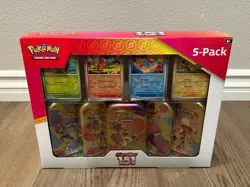 Pokemon TCG Scarlet & Violet 151 5-Pack of Mini Tins and 4 Promos Costco Bundle - Image 1