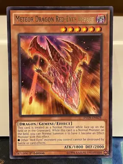 Meteor Dragon Red-Eyes Impact - INOV-EN028 - Rare - 1st Edition - VLP - Image 1