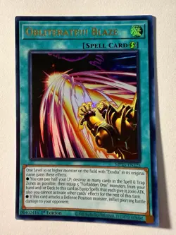 x1 Obliterate!!! Blaze - MP25-EN225 - Ultra Rare - 1st Edition Yu-Gi-Oh! M/NM - Image 1