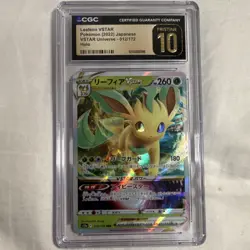 Pokemon Leafeon VSTAR CGC Pristine 10 VSTAR Universe 012/172 Holo Japanese Card - Image 1
