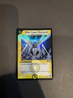 Miar Comet Elemental S1/S5 Duel Masters TCG Holo Card Super Rare WOTC 2004 - Image 2
