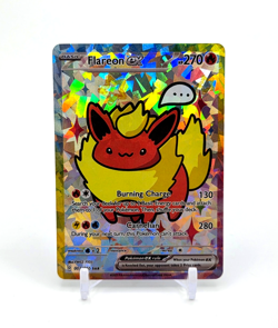 FLAREON ART READ DESCRIPTION BELOW HOLO FLAREON Card FLAREON Pokemon Card - Image 1