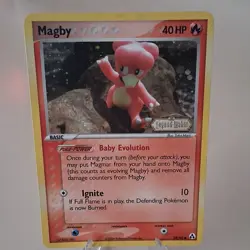 Pokemon Magby Legend Maker 58/92 Reverse Holo Common 40HP Trading Card - Image 1