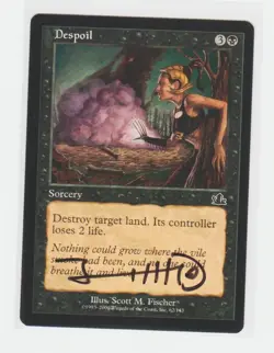 Magic the Gathering ~ Despoil ~ M/NM ~ Prophecy ~ Signed by Artist - Image 1
