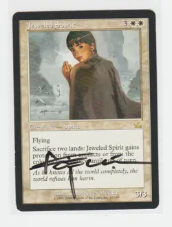 Magic the Gathering ~ Jeweled Spirit ~ MP ~ Prophecy ~ Signed by Artist - Image 1