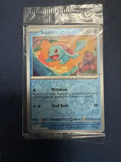 Pokemon Center Stamped Reverse Holo Squirtle Promo 007/165 Pokemon 151 Sealed - Image 1