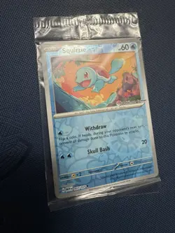 Pokemon Center Stamped Reverse Holo Squirtle Promo 007/165 Pokemon 151 Sealed - Image 2