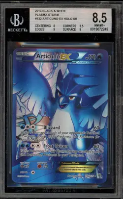 Pokemon Articuno EX Plasma Storm Full Art #132 BGS 8.5 - Image 1