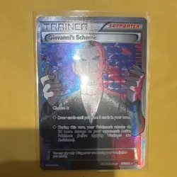 Pokemon Giovanni's Scheme Full Art Ultra Rare Holo 162/162 Breakthrough - Image 1