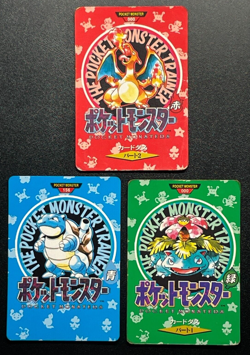 Pokemon Cards Charizard Blastoise Venusaur Town Map Carddass Nintendo Japanese - Image 1