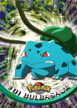 Bulbasaur 01 Pokemon Topps Series 1 - NM - Image 1