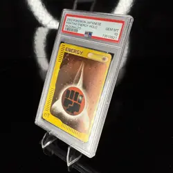 PSA 10 Fighting Energy McDonald's Holo 2002 Japanese Pokemon (Swirl) - Image 2