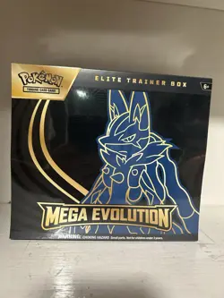 MEGA EVOLUTION LUCARIO Elite Trainer Box ETB Pokemon New Sealed Scarlet Violet - Image 1