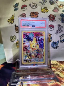 2023 Pokemon SWSH Crown Zenith Full Art Pikachu #160 PSA 8 - Image 1