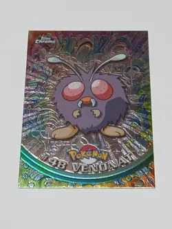 2000 Topps Chrome Pokemon #48 Venonat TV Animation Edition Holo - Image 1