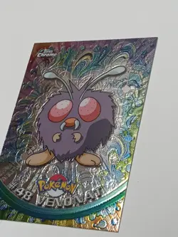 2000 Topps Chrome Pokemon #48 Venonat TV Animation Edition Holo - Image 3