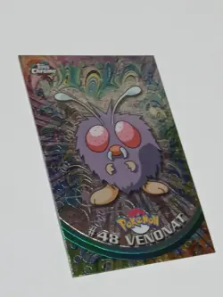 2000 Topps Chrome Pokemon #48 Venonat TV Animation Edition Holo - Image 4