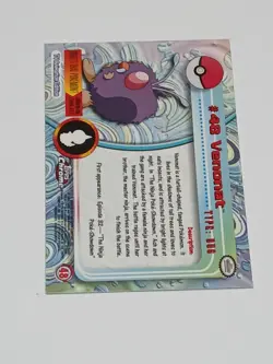 2000 Topps Chrome Pokemon #48 Venonat TV Animation Edition Holo - Image 5