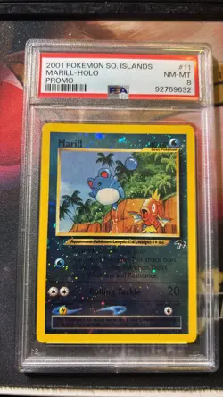 PSA 8 Marill (11/18) Pokemon TCG: Southern Islands Reverse Holo - Image 1