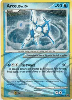 Pokemon: Arceus: Holofoil Arceus (AR4): Moderately Played Condition - Image 1