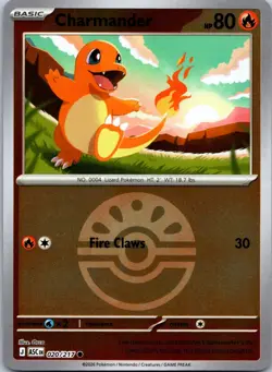 Charmander (Friend Ball) 020/217 Holo C ME: Ascended Heroes Pokemon NM - Image 1