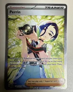 2024 Pokemon Perrin 220/167 Twilight Masquerade SIR *MINT/NM* PACK FRESH - Image 1