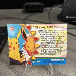 Topps Pokemon TV Animation Git Along Little Pokemon Orange Island Foil Blue Logo - Image 2