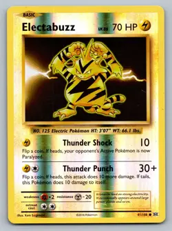 Pokemon TCG XY - Evolutions Electabuzz 41/108 Reverse Holo - Image 1