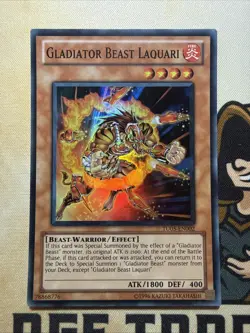 Gladiator Beast Laquari - TU05-EN002 - Super Rare - Turbo Pack LP - Image 2