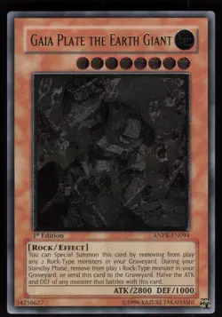 Gaia Plate the Earth Giant ANPR-EN094 ANPR Ancient Prophecy 1st Edition Yu-Gi-Oh - Image 1