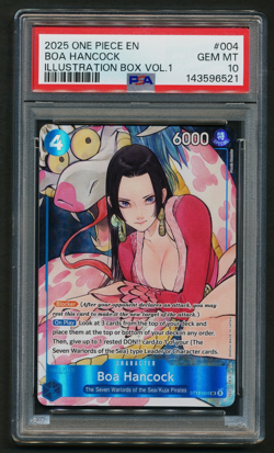 Boa Hancock ST17-004 Illustration Box Vol. 1 Promo One Piece 2025 English PSA 10 - Image 1