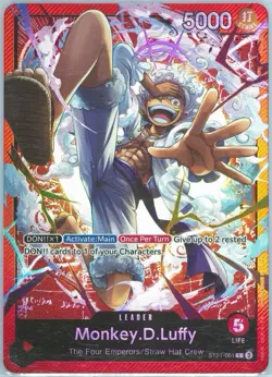 Monkey D. Luffy Leader ST21-001 Starter Deck Gear 5 2025 Foil LOW POP!!! PSA 10 - Image 2