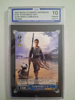 Weiss Schwarz STAR WARS Rey SW/S49-124 PR Japanese Box Topper Promo ISA 10 - Image 1