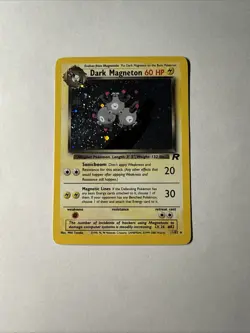 Pokemon Dark Magneton TCG Holo Rare Card 11/82 Unlimited - Image 1
