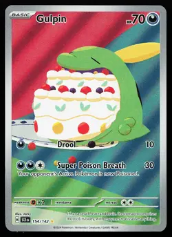 Gulpin 154/142 Holo Illustration Rare Stellar Crown Pokemon Card - Image 1