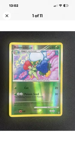 Pokemon TCG 2 Cards Both Roserade 2 Reverse Holos Private Listing Only - LP - Image 1