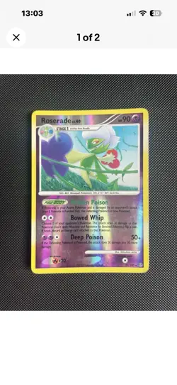 Pokemon TCG 2 Cards Both Roserade 2 Reverse Holos Private Listing Only - LP - Image 3