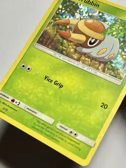 Grubbin 2/12 (MP) Confetti Holo McDonald’s Promo 2019 Pokemon Card TCG - Image 5