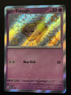 Shiny Fidough 069 Sv: Scarlet & Violet Promo Cards Holo Pokemon Card MINT - Image 1