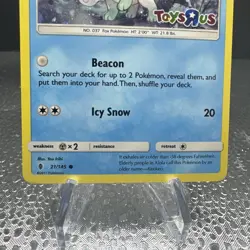 Pokemon Promo Alolan Vulpix Toys R Us STAMPED Eclusive Card - Image 4