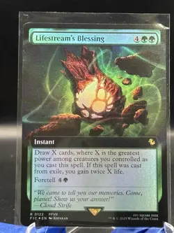 Magic: The Gathering Final Fantasy Extended Art Lifestream's Blessing #0122 Foil - Image 1