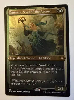 MTG Emmara, Soul of the Accord (Foil Etched) [Starter Commander Decks] Foil Near - Image 1