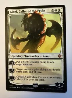 Ajani, Caller of the Pride #6 (NM) Starter Commander SCD Magic MTG - Image 1