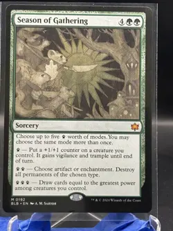 Season of Gathering (Non-foil) Bloomburrow 0192 Mythic MTG - Image 1