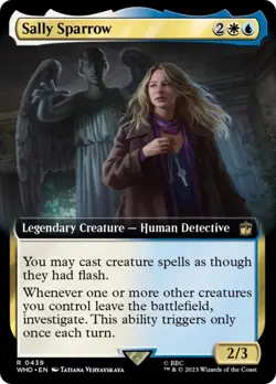 MTG Sally Sparrow (Extended Art) [Doctor Who] Near Mint Magic - Image 1