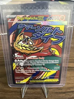 Pokemon TCG Mega Hawlucha Ex 268/217 Ascended Heroes English Mega Attack Rare NM - Image 1