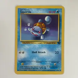 Squirtle 68/82 Team Rocket (Unlimited) Common Pokemon Heavy Play+ - Image 3
