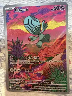 Pokemon TCG Elgyem 120/086 Sv: Black Bolt Illustration Rare - Image 1