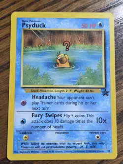 Pokemon Wotc Black Star Promo # 20 Psyduck,,not played - Image 1