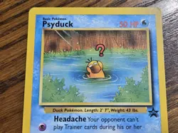 Pokemon Wotc Black Star Promo # 20 Psyduck,,not played - Image 2